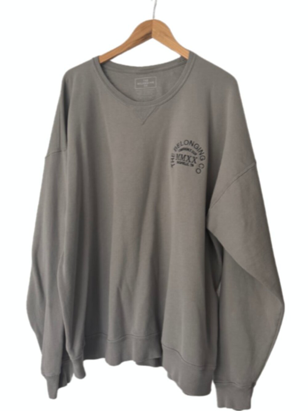 The Belonging Co Nashville Church Conference Gray Crewneck Sweatshirt